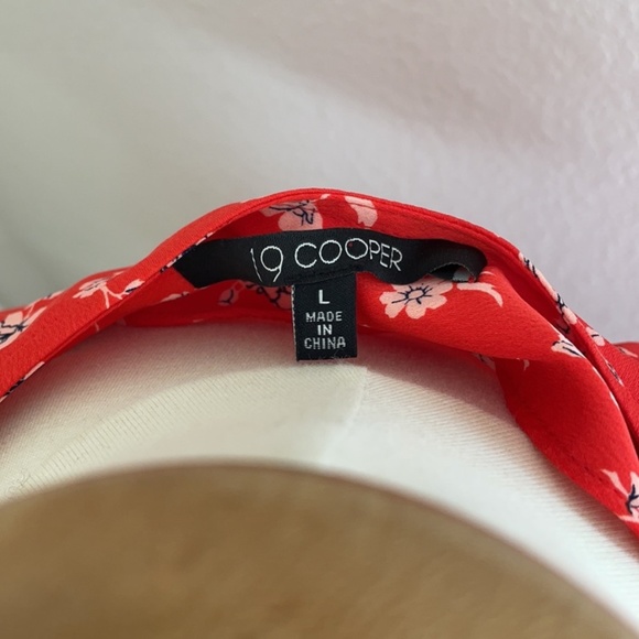 19 Cooper Nicole Full Wrap Blouse Size Large - Picture 8 of 9